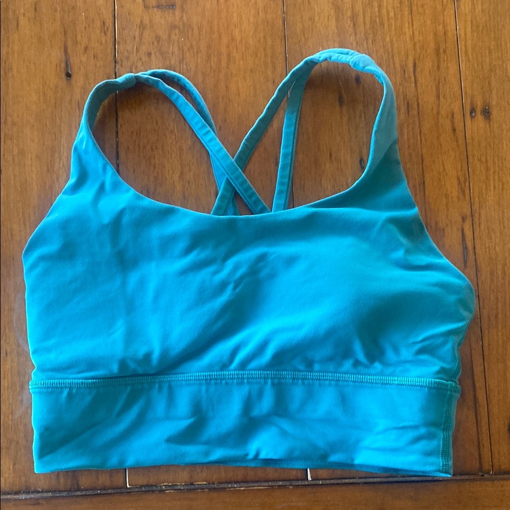 Teal Lululemon Longline Energy Bra
